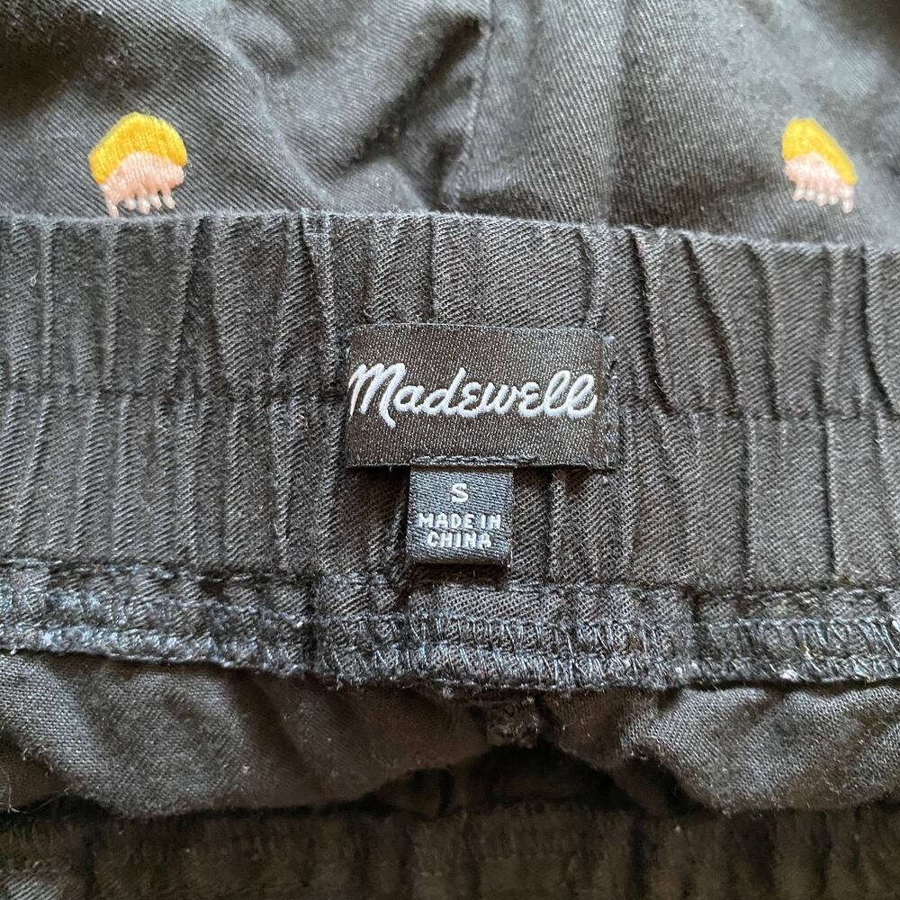 Madewell Black Embroidered Women Shorts small - Picture 2 of 5